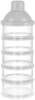 Accmor Formula Dispenser On The Go, 5 Compartments Stackable Formula Container by Accmor