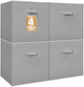 STORAGE MANIAC Storage Cubes, 13 Inch 4 Pack Collapsible Fabric Shelf Bins by STORAGEMANIAC