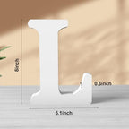 8 Inch White Wood Letters Unfinished Wood Letters - Image 2