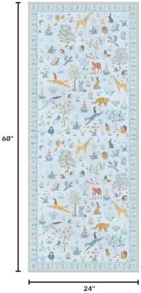 BESBLEE 2X5 Washable Kitchen Runner Rug, Animal Non Slip - Image 2