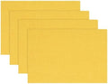 Artoid Mode Yellow Placemats Set of 4, 12x18 Inch Summer Fall Washable Holiday by ArtoidMode