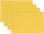 Artoid Mode Yellow Placemats Set of 4, 12x18 Inch Summer Fall Washable Holiday by ArtoidMode