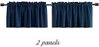 DONREN 2 Panels Navy Blue Blackout Valances - Image 6