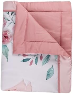 Animals 3pcs Baby Crib Bedding Set Pink Nursery Bedding Set - Image 6