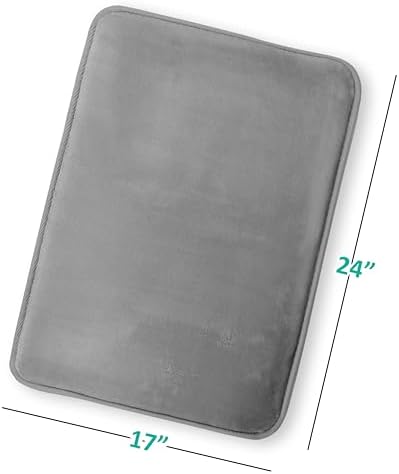 Clara Clark Bathroom Rugs, Velvet Memory Foam Bath Mat, Non-Slip Bath Rugs - Image 3