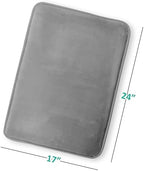 Clara Clark Bathroom Rugs, Velvet Memory Foam Bath Mat, Non-Slip Bath Rugs - Image 3