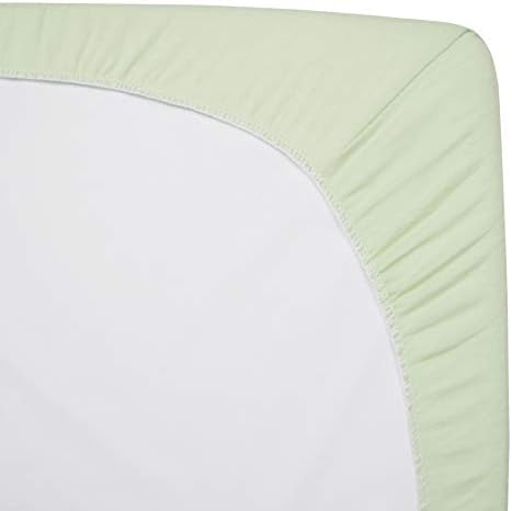 American Baby Company 100% Natural Cotton Fitted Cradle/Bassinet Sheet 36" x 18" - Image 4