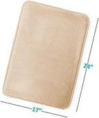 Clara Clark Bathroom Rugs, Velvet Memory Foam Bath Mat, Machine Washable Bath - Image 3