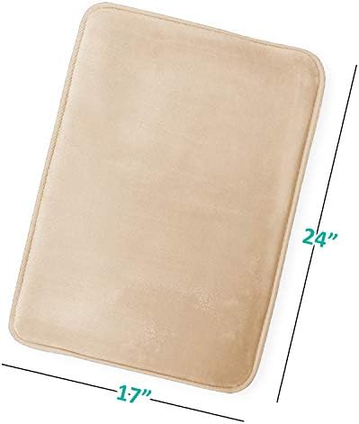 Clara Clark Bathroom Rugs, Velvet Memory Foam Bath Mat, Machine Washable Bath - Image 3