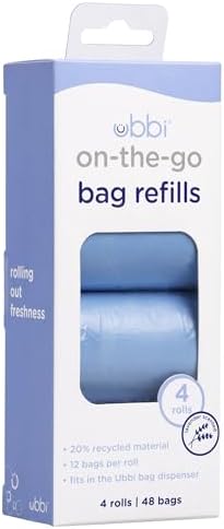 Ubbi On-the-Go Refill Bags, Lavender Scented, 4 Pack by Unknown
