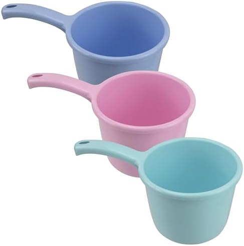 EIKS 3 Pack Plastic Water Ladle Home Kitchen Scoop by EIKS