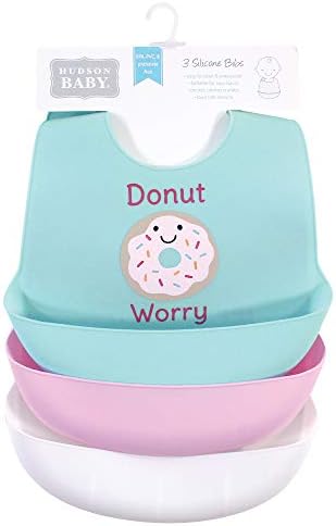 Hudson Baby Unisex Baby Silicone Bibs, One Size - Image 2