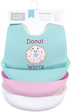 Hudson Baby Unisex Baby Silicone Bibs, One Size - Image 2