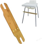 High Chair Footrest, Non-Slip Adjustable Natural Bamboo Wooden Footrest - Image 2