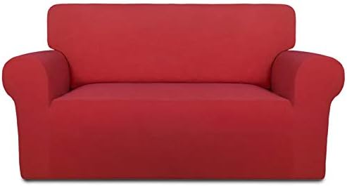 PureFit Stretch Loveseat Covers Fleece Couch Covers by PureFit