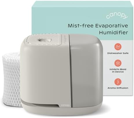 Canopy Bedside Humidifier 2.0, Moonstruck, 36 Hr, Reading Light & Sound by Canopy