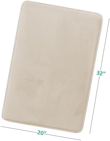 Clara Clark Bathroom Rugs, Velvet Memory Foam Bath Mat, Non-Slip Bath Rugs - Image 3
