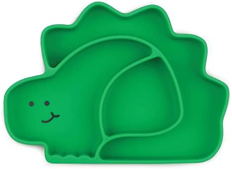 Bumkins Toddler and Baby Suction Plate, Silicone Divided Grip Dish, Babies and by Bumkins