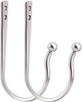 Mini Ball Curtain Holdbacks 4 Pack, Solid Zinc Alloy Wall Mounted Curtain by Mayrhyme