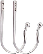 Mini Ball Curtain Holdbacks 4 Pack, Solid Zinc Alloy Wall Mounted Curtain by Mayrhyme