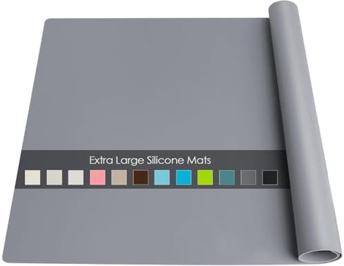 Extra Large Silicone Table Mat, Genuine Food-Grade Silicone Mat by QPIXDIGITAL