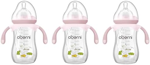 Oberni Baby Bottles, Weighted Straw Toddler Milk Bottles by oberni