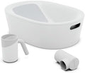 Lalo Bathtime Starter Kit, 3 Pieces, Baby Bathtub, Rinse Cup & Spout Cover by Lalo