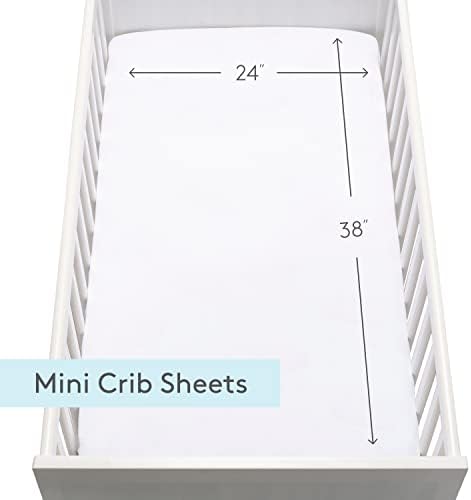 Newton Baby Fitted Mini Crib Sheet 2-Pack, Organic Muslin - Image 6