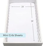 Newton Baby Fitted Mini Crib Sheet 2-Pack, Organic Muslin - Image 6