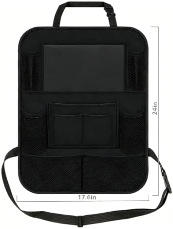TCJJ Car Seat Organiser Backseat Kick Mats Oxford Back Seat Protector - Image 2