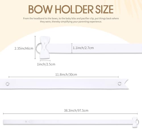 POVETIRE 6Pcs Bow Holder Bows Organizer - Image 4