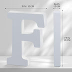 White Wooden Letters 8 Inch for Wall Decor, Large Unfinished Wood Letters for - Image 2