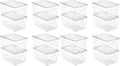 Vtopmart 16 Pack Clear Stackable Storage Bins by Vtopmart