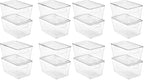 Vtopmart 16 Pack Clear Stackable Storage Bins by Vtopmart