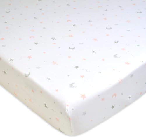 American Baby Company Cotton Fitted Crib Sheet 52x28" by AmericanBabyCompany