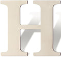 Wooden Letters 12 Inch Large Paintable Wood Letters H by Unknown