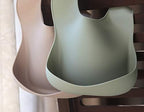 2-Pack Waterproof Silicone Baby Bib Lightweight Comfortable Easy-Wipe Clean - Image 4