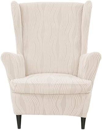 CRFATOP Wingback Chair Covers Wing Armchair Slipcovers by CRFATOP