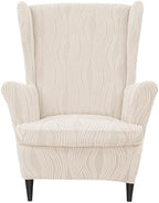 CRFATOP Wingback Chair Covers Wing Armchair Slipcovers by CRFATOP