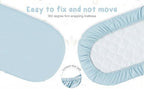 4 Pack Bassinet Sheets, Compatible - Image 3