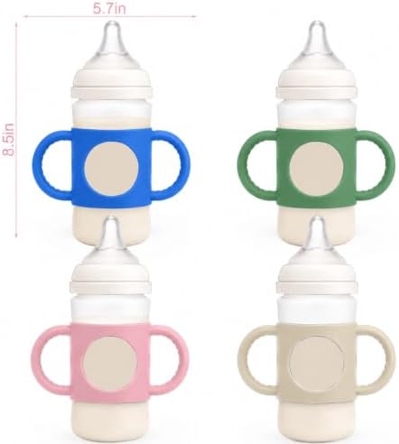 BUSOHA 2 Pack Silicone Sleeves for Pigeon Silicone Baby Bottle - Image 2