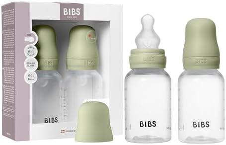 BIBS Plastic Baby Bottle, 150 ml, Silicone Nipple by BIBS