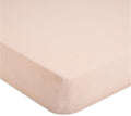 Crane Baby Cotton Sateen Fitted Sheet, Desert Rose, Soft Cotton Crib Sheets by CraneBaby