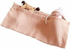 Cotton Baby Bedside Hanging Storage Bag, 2 Pockets Organizer - Image 6