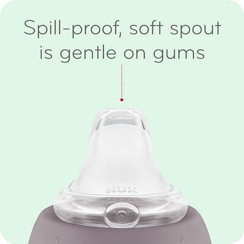 NUK Active Spill Proof Sippy Cup, 10 oz, 2 Pack, 8+ Months, Spill Proof Sippy - Image 3
