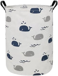 Foldable Waterproof Round Fabric Laundry Basket Home by QUEENLALA