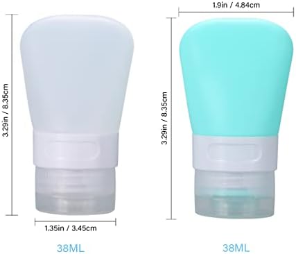2 Pcs Silicone Travel Bottles, 1.3oz Leak Proof Refillable Squeeze Containers - Image 7