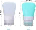2 Pcs Silicone Travel Bottles, 1.3oz Leak Proof Refillable Squeeze Containers - Image 7