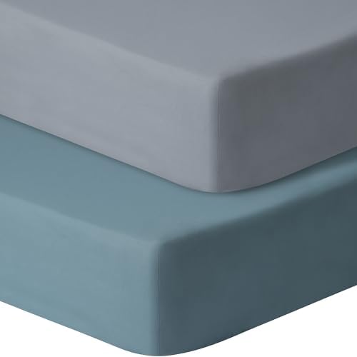 Pack and Play Sheets Fitted, 2 Pack Pack n Play Sheets by GUNTAIL