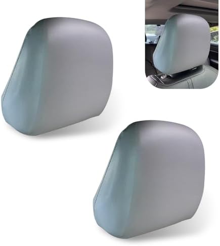Shakas 2 PCS Cars Headrest Covers, Full Wrap-around Non-marking Fit by Unknown